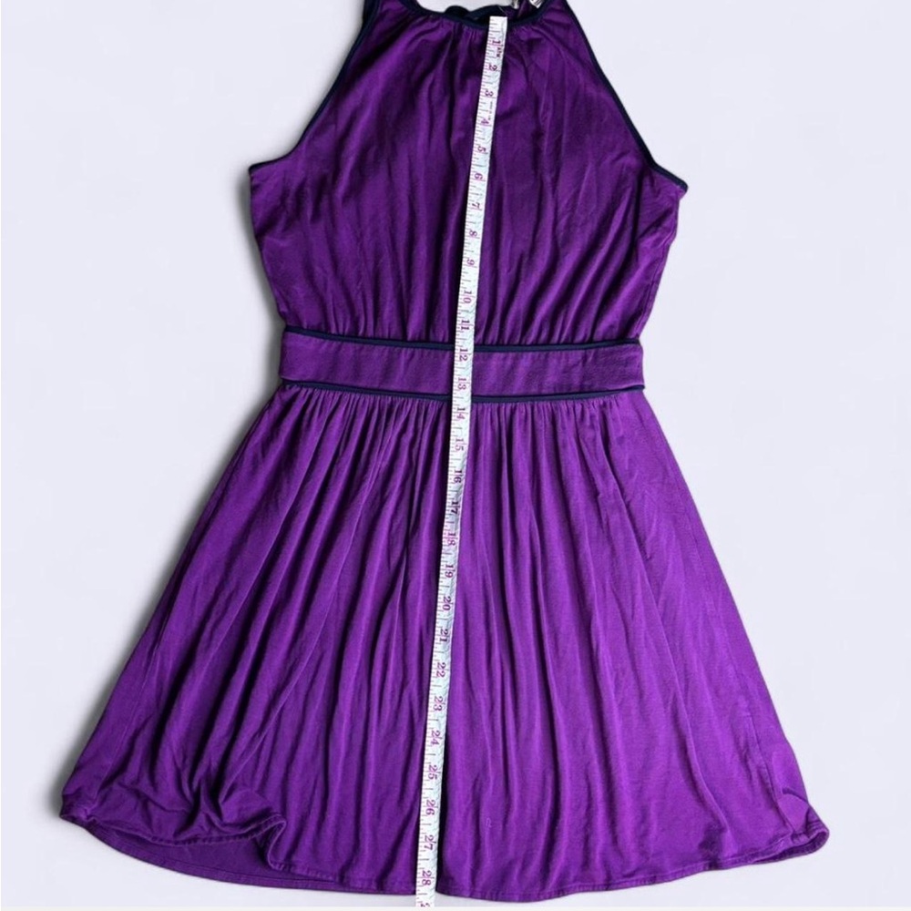 Juicy Couture Purple Halter Mini Dress with 'J' Zipper - Size S - Picture 6 of 7